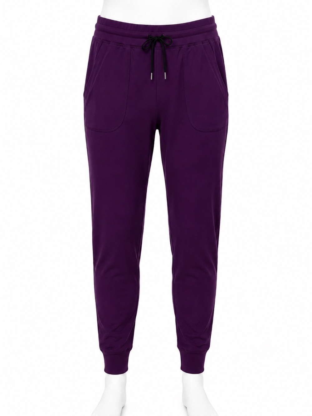 Zyia Active Unwind Joggers Plum Purple High Rise Lounge Pants Large L